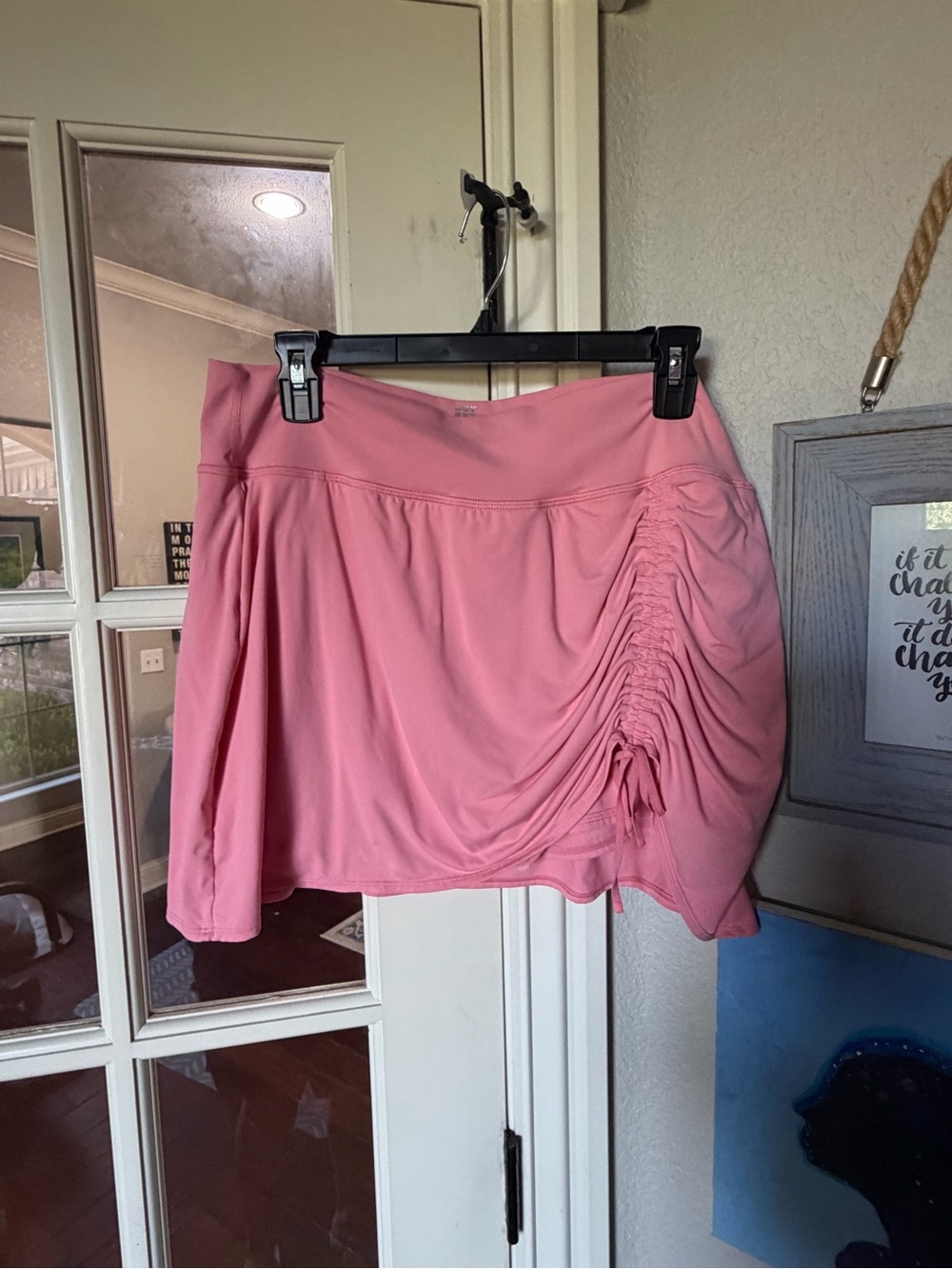 Joy Lab Pink Ruched Athletic Skort Skirt with Shorts XXL